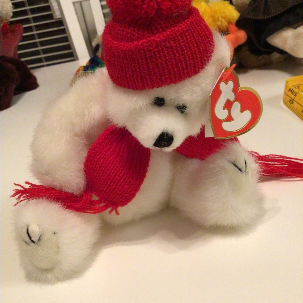 TY Inc Attic Treasures Retired New Peppermint Bear